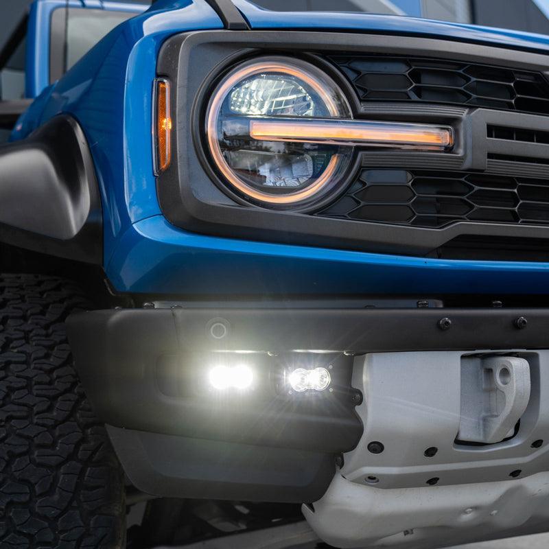 Baja Designs S2 Pro Dual Fog Pocket Light Upgrade Kit - 2021+ Bronco Raptor - StickerFab