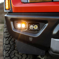 Baja Designs SAE/S2 Pro Fog Pocket Light Upgrade Kit - 2021+ Bronco Raptor - StickerFab