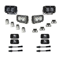 Baja Designs SAE/S2 Sport Fog Pocket Light Upgrade Kit - 2021+ Bronco Raptor - StickerFab