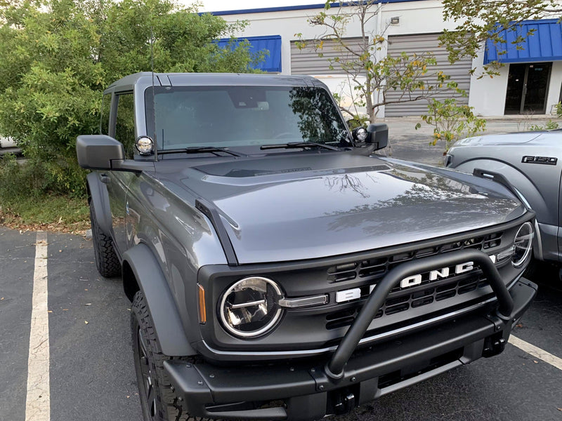 Black Diamond Stealth Hood Overlay - 2021+ Bronco - StickerFab