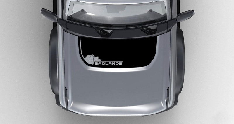 Badlands South Dakota Stealth Hood Overlay (Printed Series) - 2021+ Bronco - StickerFab