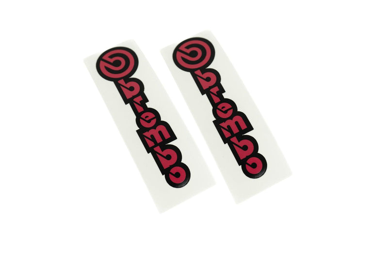 "Brembo" Brake Caliper High Temp Stickers - Custom Color Printed - StickerFab