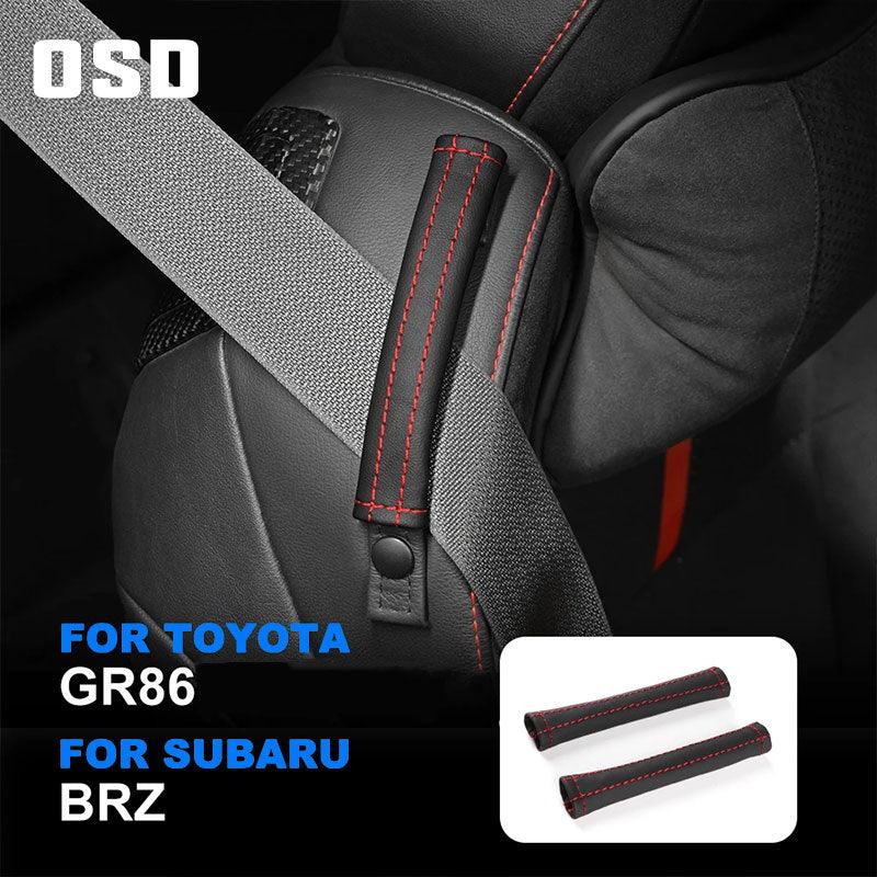 OSD Seatbelt Guide Strap Covers fits 2022+ BRZ / GR86 - StickerFab