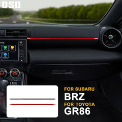 OSD Carbon Fiber Dash Line Overlay fits 2022+ BRZ / GR86 - StickerFab