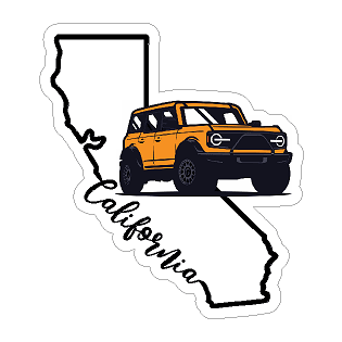 California 6th Gen 3.5" Sticker - Universal - StickerFab