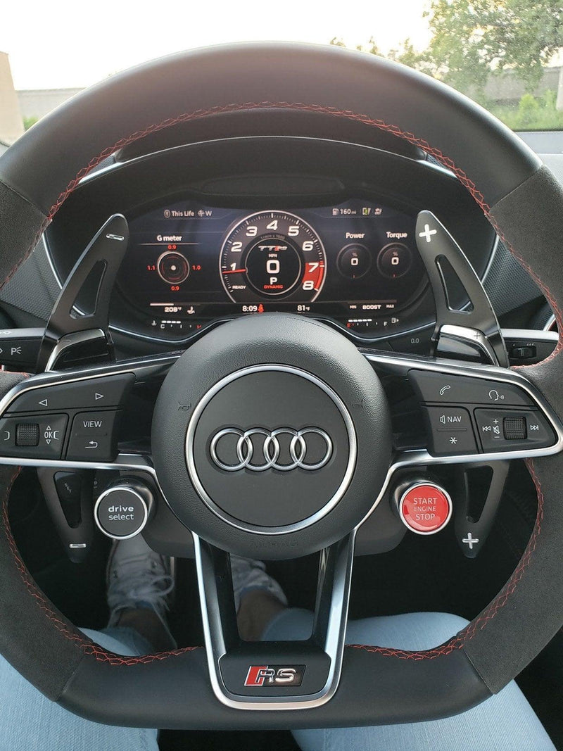 CNC Audi DSG Shifter Paddle Extensions - 17 R8 V10+ RS3 TTRS RS5 - StickerFab