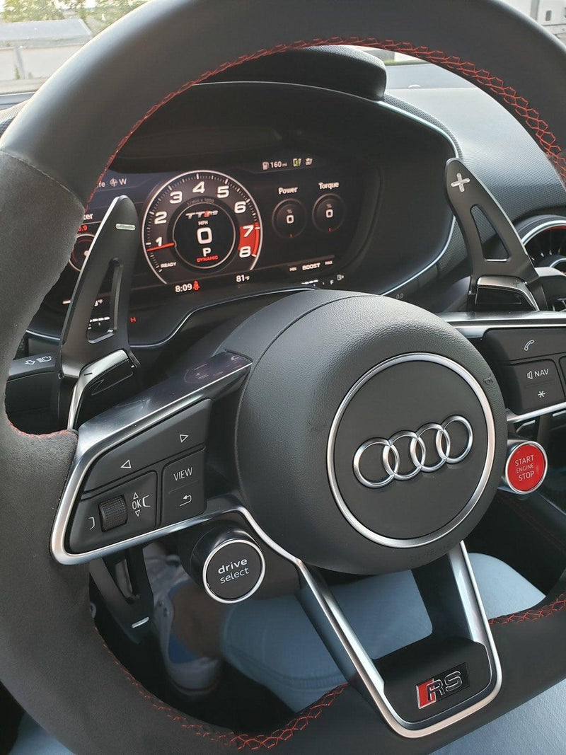 CNC Audi DSG Shifter Paddle Extensions - 17 R8 V10+ RS3 TTRS RS5 - StickerFab