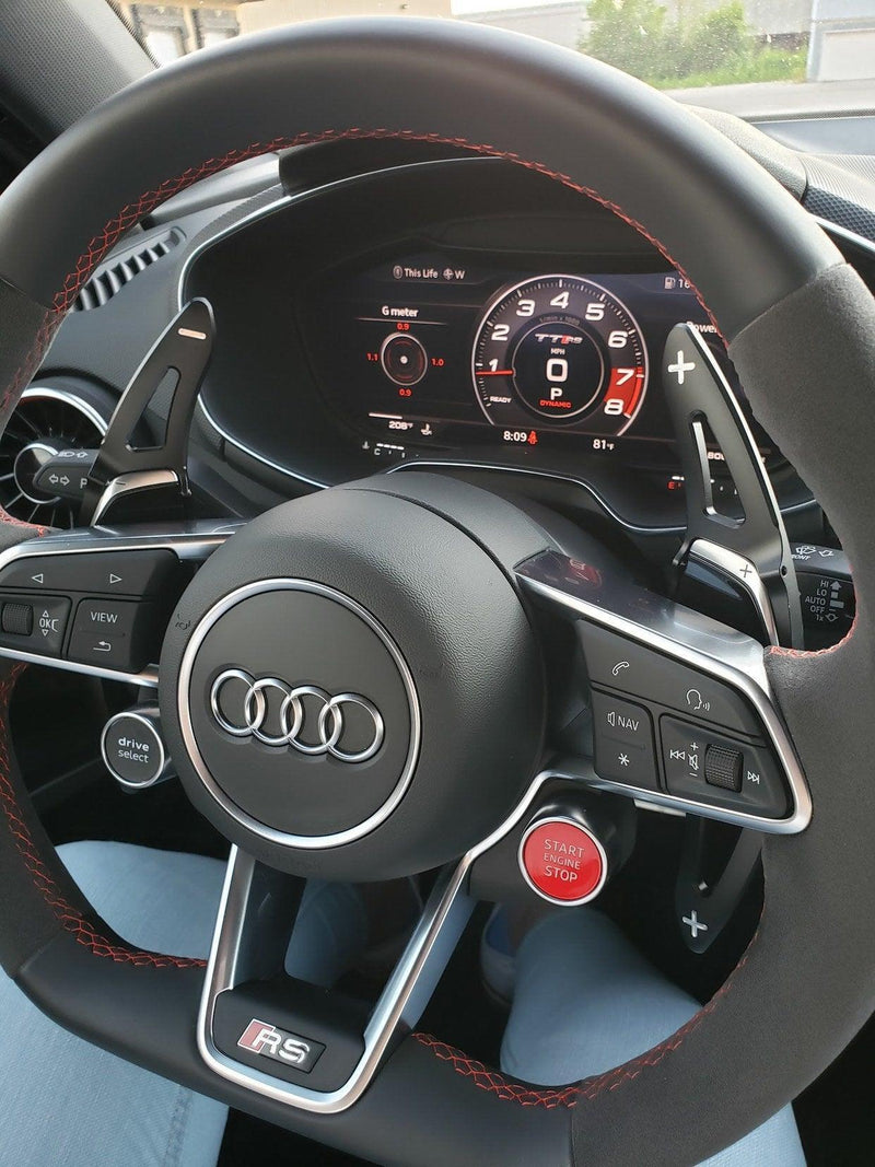 CNC Audi DSG Shifter Paddle Extensions - 17 R8 V10+ RS3 TTRS RS5 - StickerFab