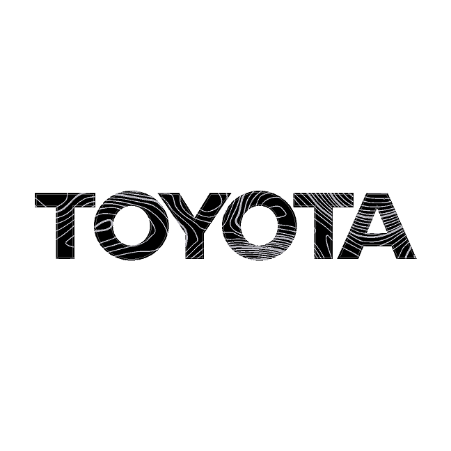 "TOYOTA" Topo Front Grille Emblem Kit - 2024+ Land Cruiser