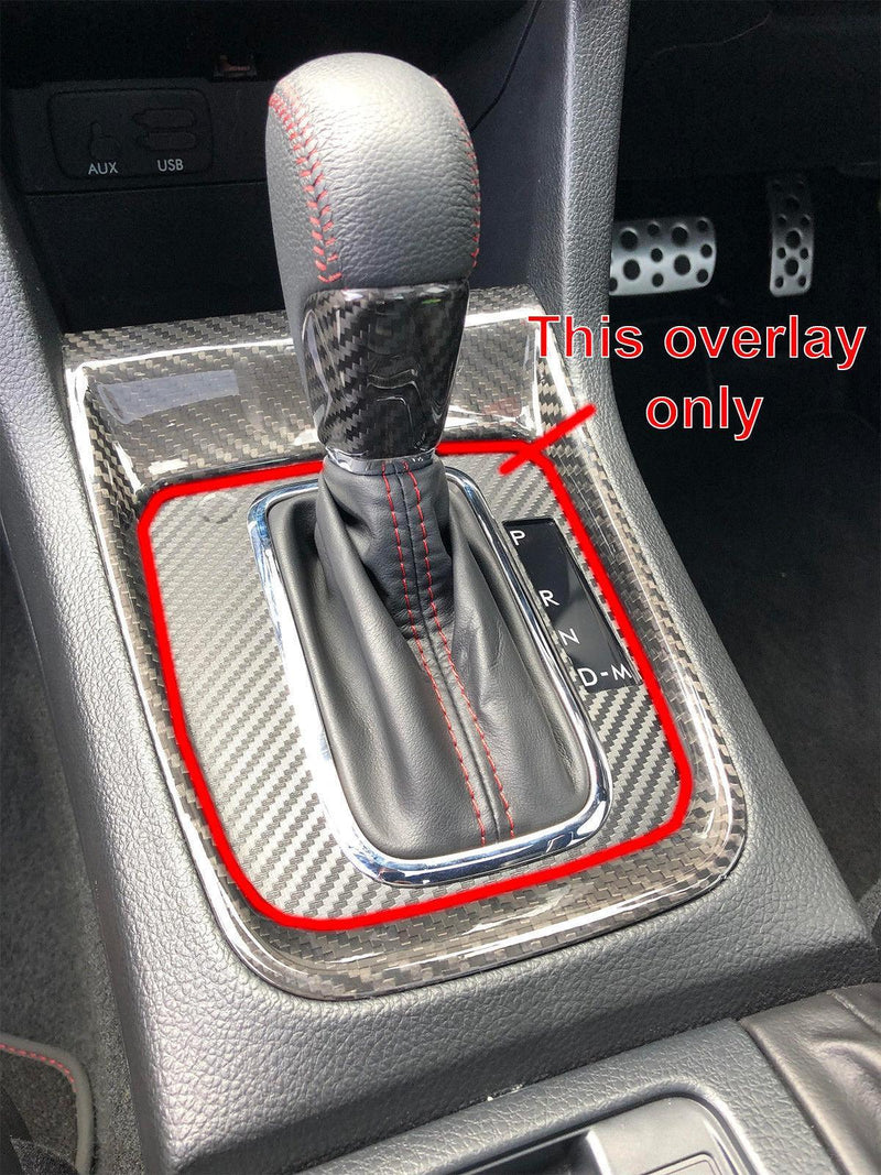 CVT Shifter Overlay (3D Carbon) - 2015-2021 Subaru WRX / 2014-2017 Forester / 2013-2017 Crosstrek XV - StickerFab