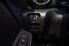 Dimmer and Trunk Switch Trim 3D Carbon Overlays - 2022+ BRZ / GR86 - StickerFab