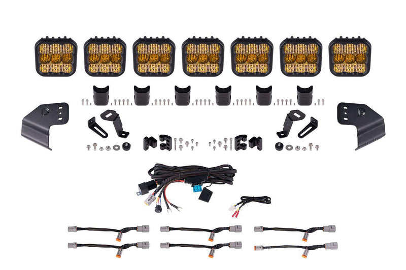 Diode Dynamics Bronco SS5 CrossLink Windshield Lightbar - 2021+ Bronco - StickerFab