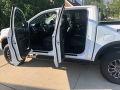 Door Sill Protectors - 2019+ Ford Ranger SuperCrew - StickerFab