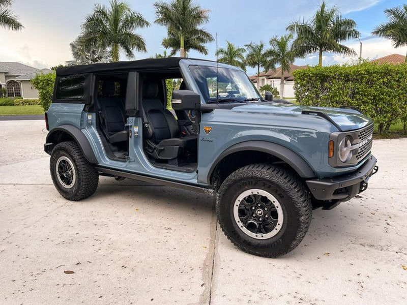 Door Sill Protectors - 2021+ Bronco 4 Door - StickerFab