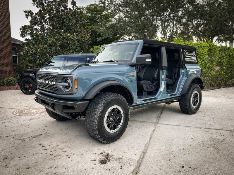 Door Sill Protectors - 2021+ Bronco 4 Door - StickerFab