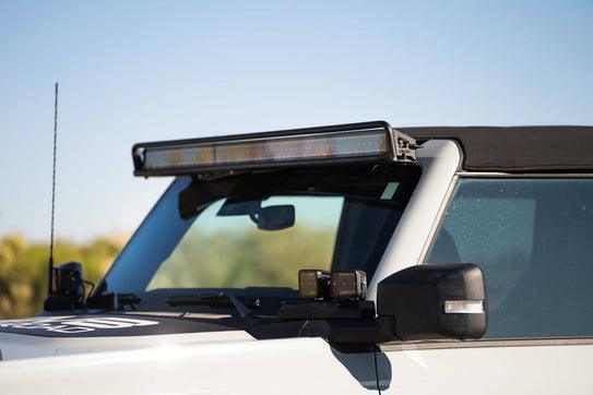 DV8 50"/52" LED Roof Light Bar Mount (or 16x 3" Pod Lights) - 2021+ Bronco - StickerFab