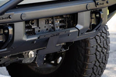 DV8 License Plate Relocation Bracket V2 Center for OEM HD Modular Bumper - 2021+ Bronco (non-Raptor) - StickerFab