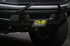 DV8 License Plate Relocation Bracket V2 Center for OEM HD Modular Bumper - 2021+ Bronco (non-Raptor) - StickerFab