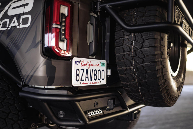 DV8 Rear License Plate Relocation Bracket - 2021+ Bronco - StickerFab