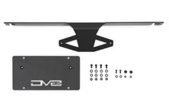 DV8 V2 Slanted License Plate Relocation Bracket for Capable Bumper - 2021+ Bronco - StickerFab