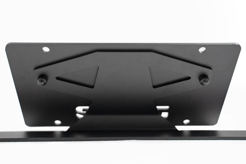 DV8 V2 Slanted License Plate Relocation Bracket for Capable Bumper - 2021+ Bronco - StickerFab