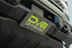 DV8 V2 Slanted License Plate Relocation Bracket for Capable Bumper - 2021+ Bronco - StickerFab