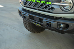 DV8 V2 Slanted License Plate Relocation Bracket for Capable Bumper - 2021+ Bronco - StickerFab