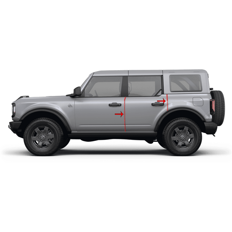 eXpert Door Edge Protection Film (Clear PPF) - 2021+ Bronco - StickerFab