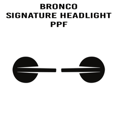 eXpert Signature Headlight Paint Protection Film (Clear PPF) - *2021+ Bronco - StickerFab