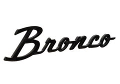 Ford Bronco OEM Matte Black Cursive Fender Emblems - 2021+ Bronco - StickerFab