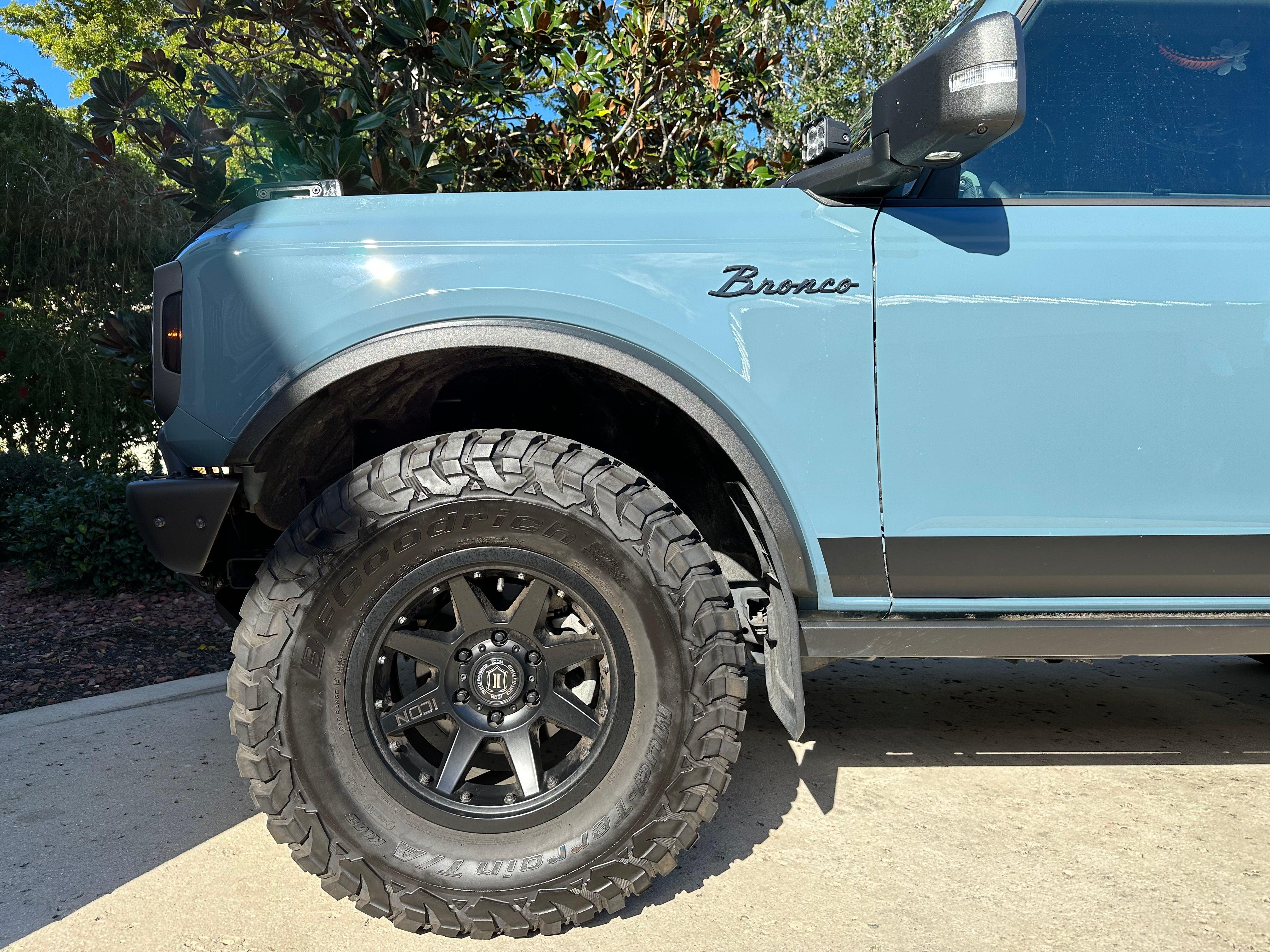 Ford Bronco Hat - Blue & Black Script Logo