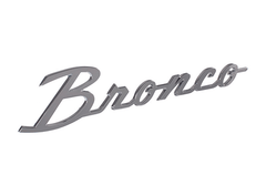 Ford Licensed Bronco Cursive Script Metal Emblem Kit (Modified) - 2021+ Bronco - StickerFab