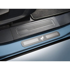Ford OEM Bright Stainless Steel Door Sill Plates - 2021+ Bronco 4 Door - StickerFab