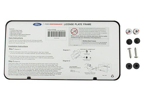 Ford Performance Black Stainless Steel License Plate Frame - StickerFab