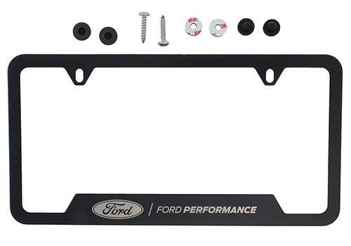 Ford Performance Black Stainless Steel License Plate Frame - StickerFab