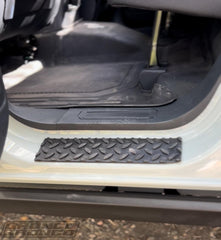 Gronco Bronco Rubber Diamond Plate Door Sill Protectors - 2021+ Bronco 2 Door and 4 Door - StickerFab