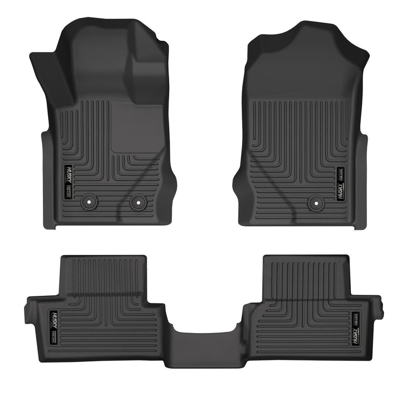 Husky Liners Weatherbeater Front and 2nd Row Floor Liners - 2021+ Bronco 2 Door - StickerFab