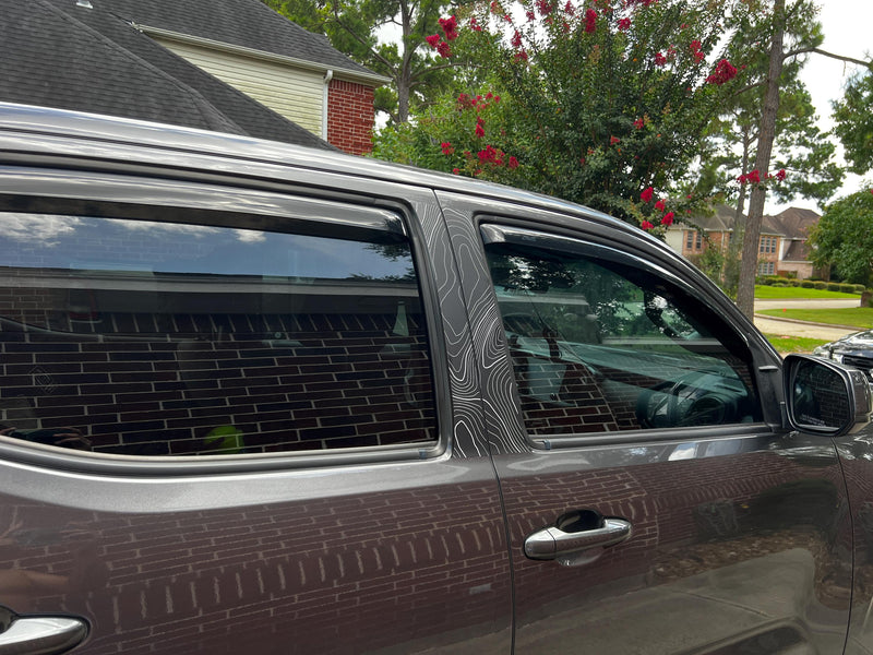 Topo B Pillar Overlays - 2016-2023 Tacoma Double Cab - StickerFab