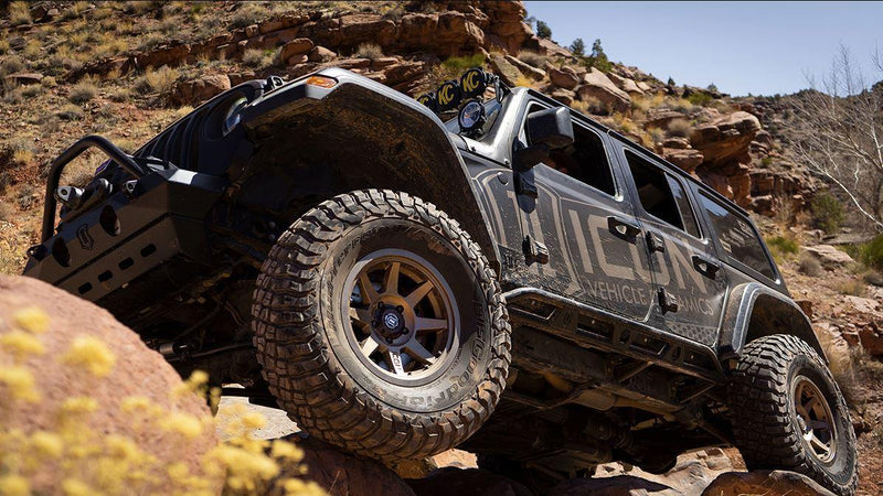 ICON Rebound Pro 17x8.5 6x5.5 0mm Offset 4.75in BS 106.1mm Bore Bronze Wheel - 2021+ Ford Bronco - StickerFab