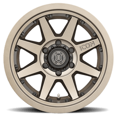 ICON Rebound Pro 17x8.5 6x5.5 0mm Offset 4.75in BS 106.1mm Bore Bronze Wheel - 2021+ Ford Bronco - StickerFab