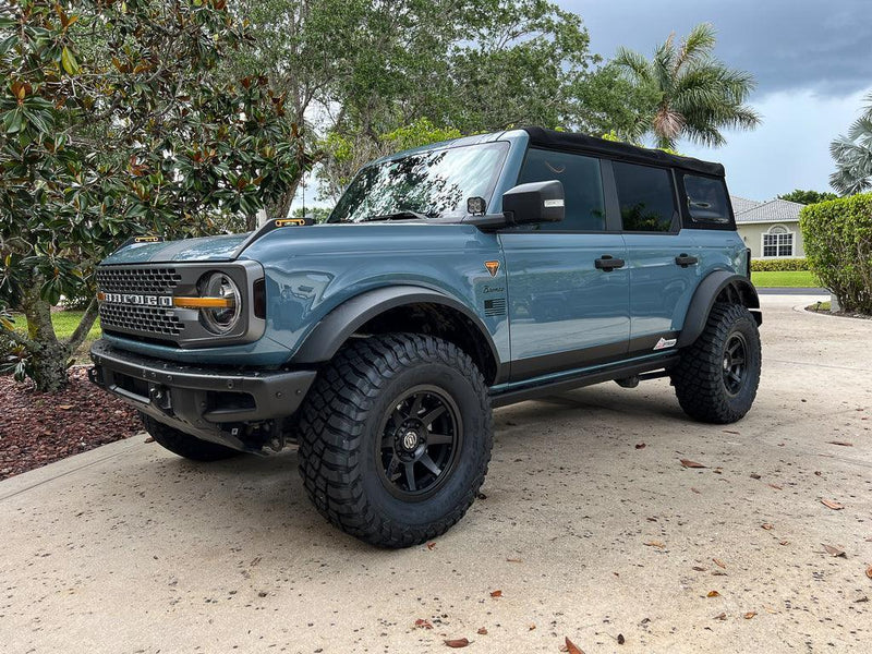 ICON Rebound Pro 17x8.5 6x5.5 0mm Offset 4.75in BS 106.1mm Bore Satin Black Wheel - 2021+ Ford Bronco - StickerFab