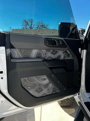 Topo Interior Door Handle Overlays - 2021+ Bronco - StickerFab