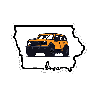 Iowa 6th Gen 3.5" Sticker - Universal - StickerFab