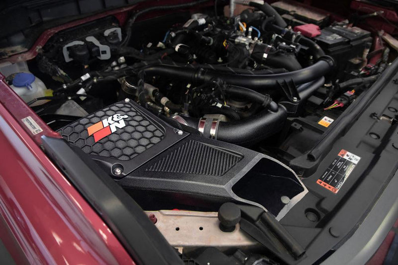 K&N F/I Dryflow Performance Air Intake System - 2021+ Bronco 2.7L - StickerFab