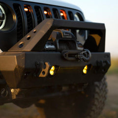 KC HiLiTES FLEX ERA 3 Dual Mode SAE Fog Lights - 2018+ Wrangler JL (w/ Steel Bumper) - StickerFab