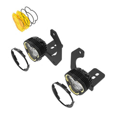 KC HiLiTES FLEX ERA 3 Dual Mode SAE Fog Lights - 2018+ Wrangler JL (w/ Steel Bumper) - StickerFab