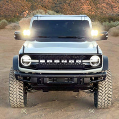 KC HiLiTES SlimLite LED 2-Light System Ditch Light Kit - 2021+ Bronco - StickerFab