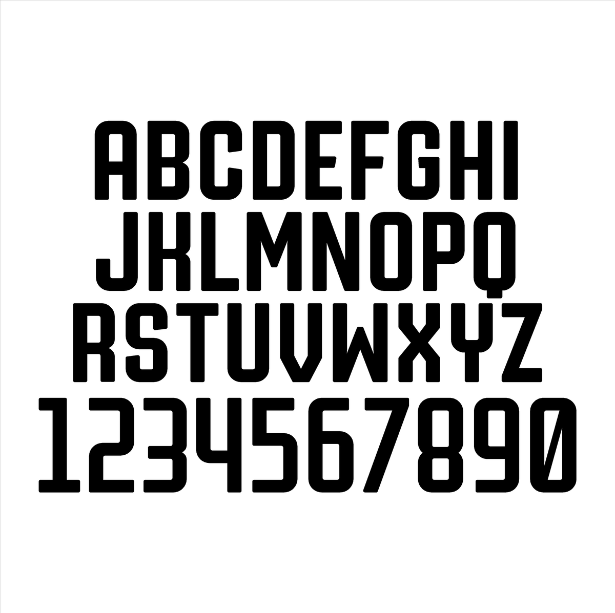 Laser Series 6677 Acrylic Letters (Full Alphabet) - Universal – StickerFab