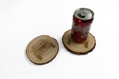 Laser Series 6th Gen Wood Coasters (Set of 4) - StickerFab