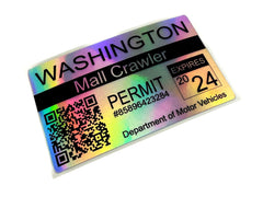 Mall Crawler Permit Sticker 3.5
